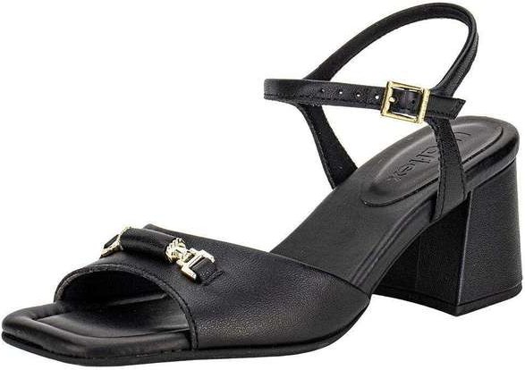 Sandália Feminina Salto Grosso Usaflex Ai16009 Preto