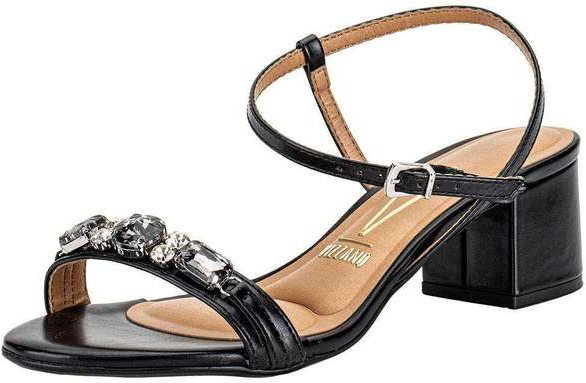 Sandália Feminina Salto Grosso Vizzano 62911716 Preto
