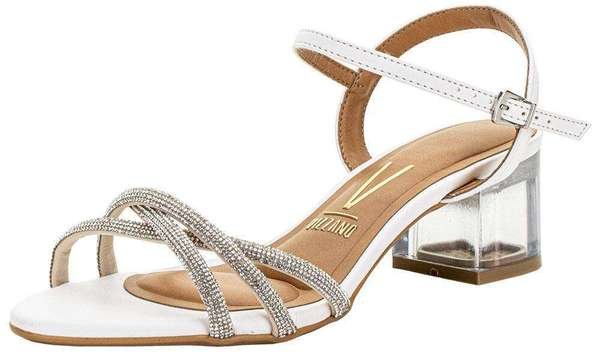 Sandália Feminina Salto Grosso Vizzano 6442112 Branco