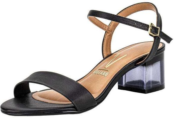 Sandália Feminina Salto Grosso Vizzano 6442200 Preto