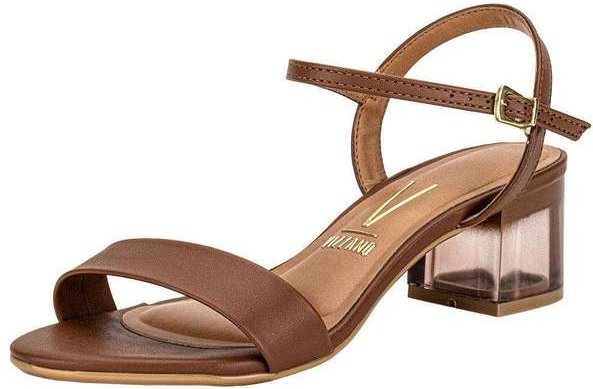 Sandália Feminina Salto Grosso Vizzano 6442200 Café
