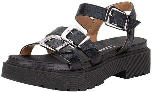 Sandália Feminina Salto Grosso Vizzano 6499121 - Preto