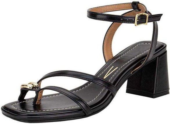 Sandália Feminina Salto Grosso Vizzano 6530105 - Preto