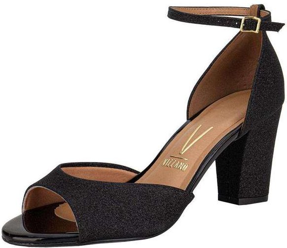 Sandália Feminina Salto Médio Vizzano - 6262206 - Preto 02