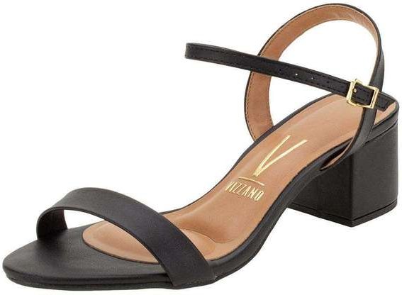 Sandália Feminina Salto Médio Vizzano - 6291900 - Preto