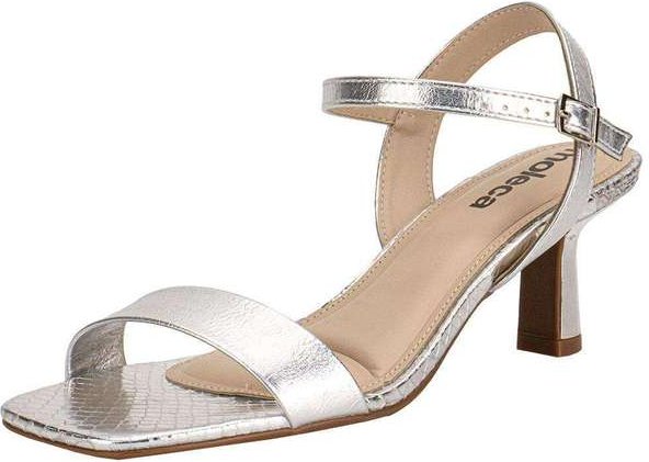 Sandália Feminina Salto Taça Moleca 5523301 Prata