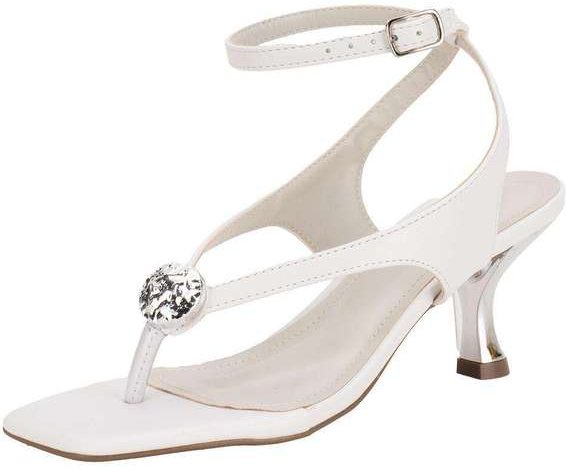 Sandália Feminina Salto Taça Via Marte 177043 Branco