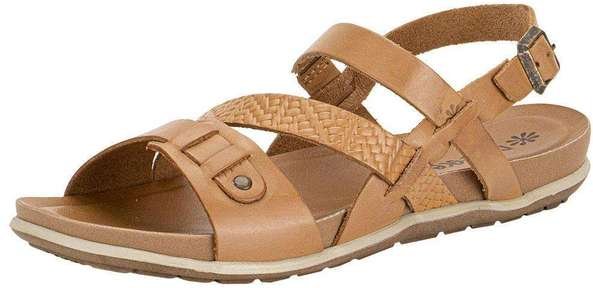 Sandália Feminina Serena Flat New Face 36783 - Caramelo