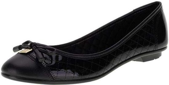 Sapatilha Feminina Flat Moleca 50271407 - Verniz/Preto