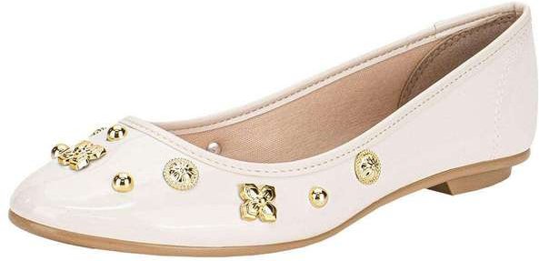 Sapatilha Feminina Flat Moleca 50271485 - Marfim