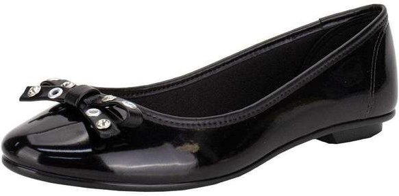 Sapatilha Feminina Flat Moleca 50271486 Verniz/Preto
