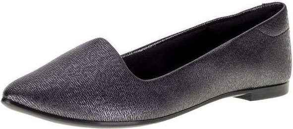 Sapatilha Feminina Flat Moleca - 5635816 - Preto/Cinza