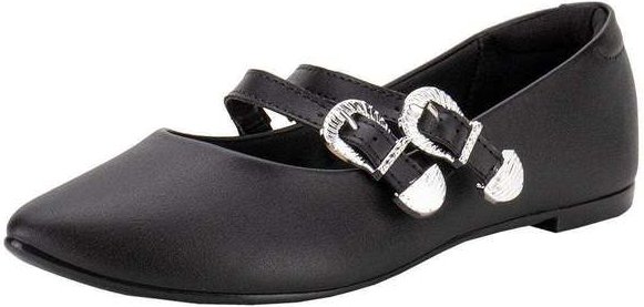 Imagem principal Sapatilha Feminina Flat Moleca 5635882 - Preto