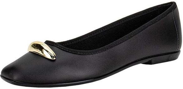 Sapatilha Feminina Flat Moleca 5729131 Preto