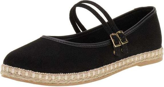 Imagem principal Sapatilha Feminina Flat Moleca 5801104 - Preto/Camurça