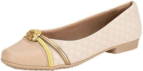 Sapatilha Feminina Flat Piccadilly 250267 Marfim