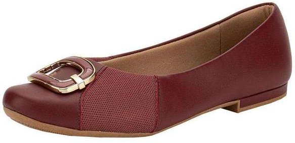 Imagem principal Sapatilha Feminina Flat Usaflex Mm0104 - Vinho Usaflex