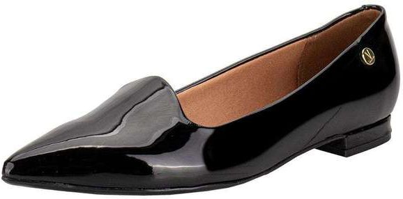 Sapato Feminino Flat Vizzano 1206261 Verniz/Preto