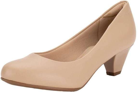 Sapato Feminino Salto Cone Modare 7005500 - Bege
