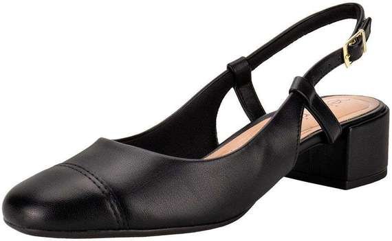 Sapato Feminino Salto Grosso Beira Rio 4301111 - Preto
