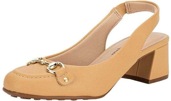 Sapato Feminino Salto Grosso Modare 7373116 - Bege