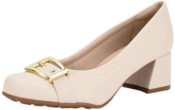 Sapato Feminino Salto Grosso Modare 7373117 - Natural
