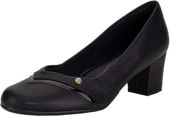 Sapato Feminino Salto Grosso Piccadilly 110186 - Preto