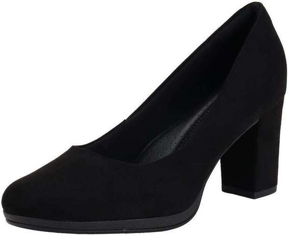 Sapato Feminino Salto Grosso Piccadilly 130185 Preto/Nobuck