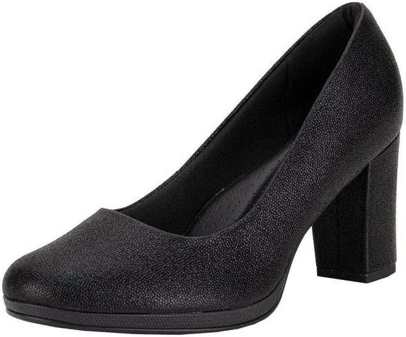 Sapato Feminino Salto Grosso Piccadilly 130185 Preto 01