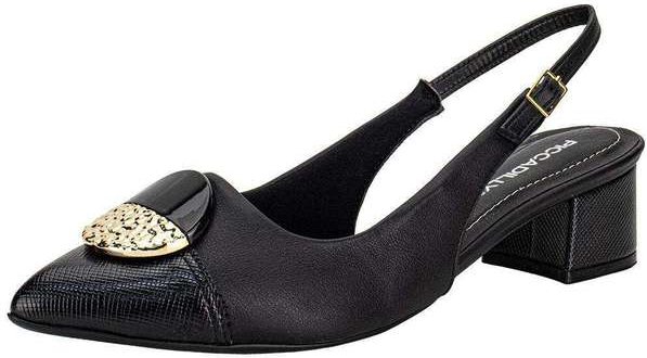 Sapato Feminino Salto Grosso Piccadilly 739091 - Preto