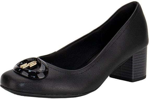 Sapato Feminino Salto Grosso Usaflex Ma0802 - Preto