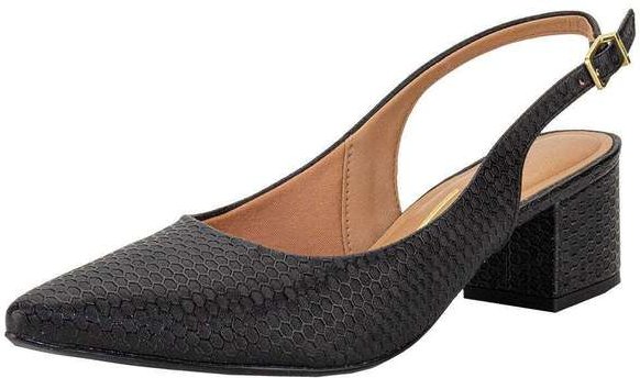 Sapato Feminino Salto Grosso Vizzano 1220311 - Preto