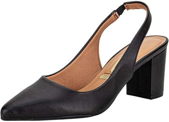 Sapato Feminino Salto Grosso Vizzano 1290503 - Preto