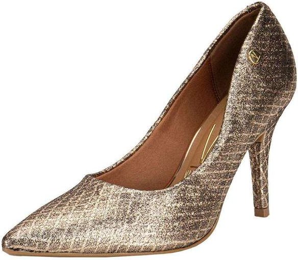 Scarpin Feminino Salto Fino Vizzano 11841501 - Ouro/Rosado