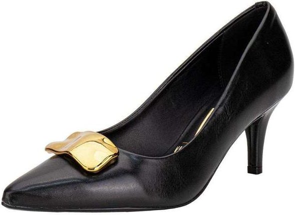 Scarpin Feminino Salto Fino Vizzano 11851445 - Preto