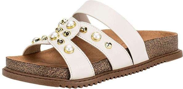 Tamanco Feminino Flat Beira Rio 8523129 Marfim