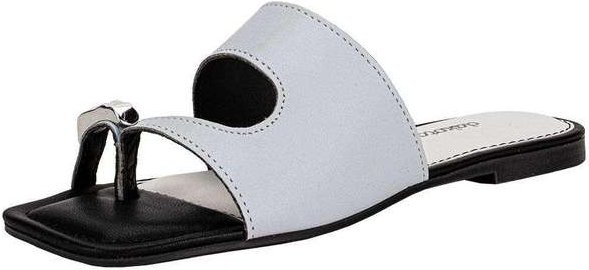 Tamanco Feminino Flat Dakota Y9932 Azul/Preto