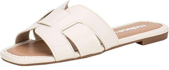 Tamanco Feminino Flat Moleca 5435553 - Marfim
