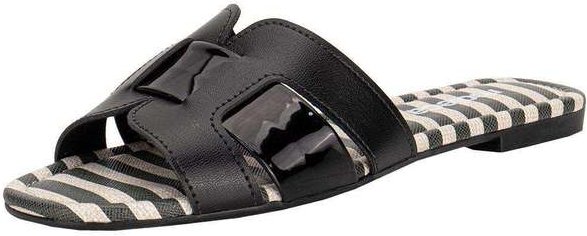 Tamanco Feminino Flat Moleca 5435653 - Preto