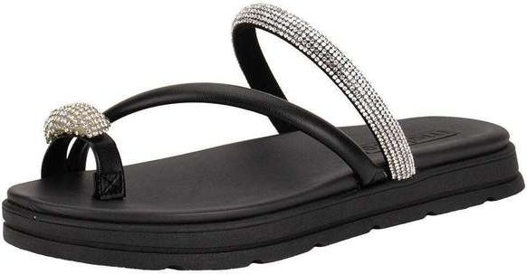 Tamanco Feminino Flat Moleca 5490127 Preto