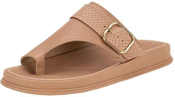 Tamanco Feminino Flat Moleca 5556102 - Salmão