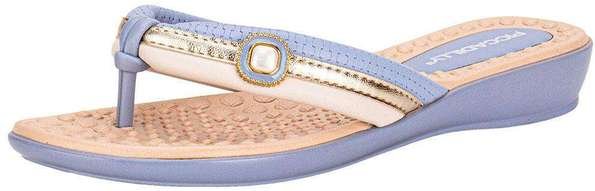 Tamanco Feminino Flat Piccadilly 500374 Azul