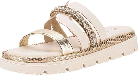 Tamanco Feminino Flat Ramarim 2429202 - Ouro