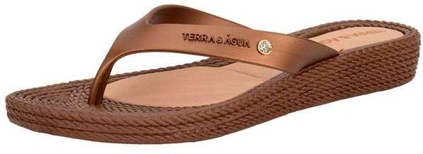 Tamanco Feminino Flat Terra & Água 210012 Bronze