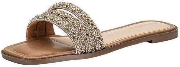 Imagem principal Tamanco Feminino Flat Via Marte 291006 Bege VIA MARTE