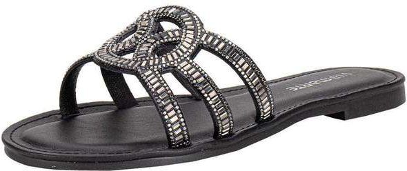 Tamanco Feminino Flat Via Marte 308003 - Preto