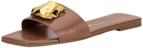Tamanco Feminino Flat Vizzano 6553100 - Chocolate
