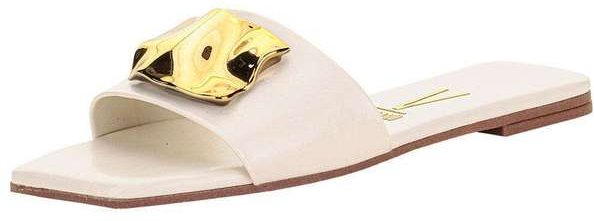 Tamanco Feminino Flat Vizzano 6553100 - Branco/Off