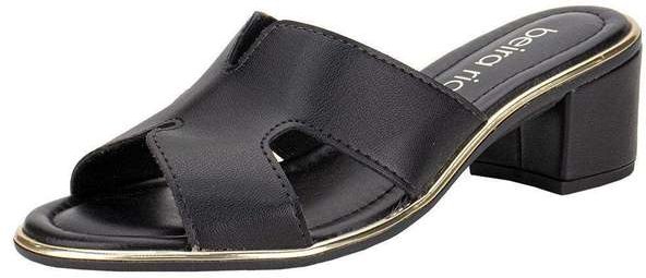 Tamanco Feminino Salto Grosso Beira Rio 8379251 - Preto