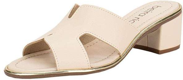 Tamanco Feminino Salto Grosso Beira Rio 8379251 - Natural